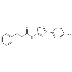 N-(4-(4-chlorophenyl)thiazol-2-yl)-2-(pyrimidin-2-yloxy)acetamide Structure