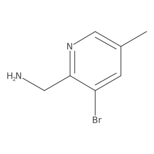 (3-Bromo-5-methyl-2-pyridinyl)methanamine Structure