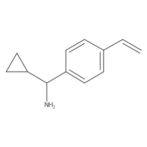 Benzenemethanamine, |A-cyclopropyl-4-ethenyl-, (|AR)-结构式