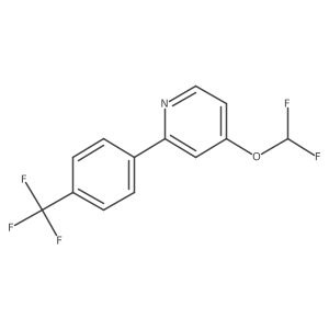 4-(Difluoromethoxy)-2-(4-(trifluoromethyl)phenyl)pyridine结构式