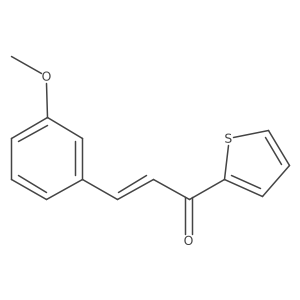 (2E)-3-(3-Methoxyphenyl)-1-(thiophen-2-yl)prop-2-en-1-one Structure