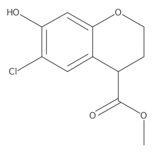 Methyl 6-chloro-7-hydroxychroman-4-carboxylate Structure
