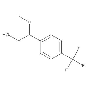 2-Methoxy-2-[4-(trifluoromethyl)phenyl]ethan-1-amine结构式