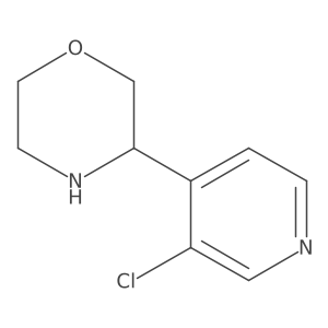 3-(3-Chloropyridin-4-yl)morpholine结构式