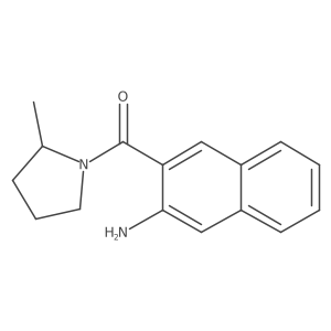 3-(2-Methylpyrrolidine-1-carbonyl)naphthalen-2-amine结构式