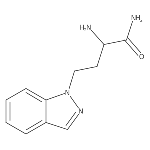 2-Amino-4-(1h-indazol-1-yl)butanamide结构式