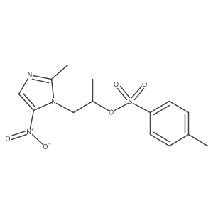 1-(2-methyl-5-nitro-1H-imidazol-1-yl)propan-2-yl 4-methylbenzene-1-sulfonate结构式