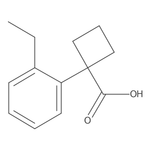 1-(2-Ethylphenyl)cyclobutane-1-carboxylic acid结构式