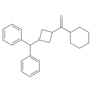 [1-(Diphenylmethyl)azetidin-3-yl](thiomorpholin-4-yl)methanone结构式