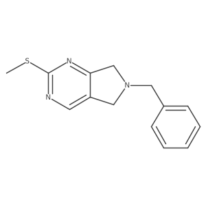 6-Benzyl-2-(methylthio)-6,7-dihydro-5H-pyrrolo[3,4-d]pyrimidine Structure