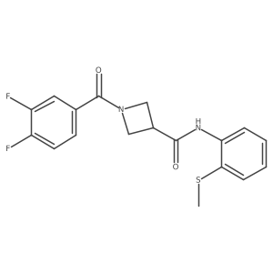 1-(3,4-difluorobenzoyl)-N-(2-(methylthio)phenyl)azetidine-3-carboxamide Structure