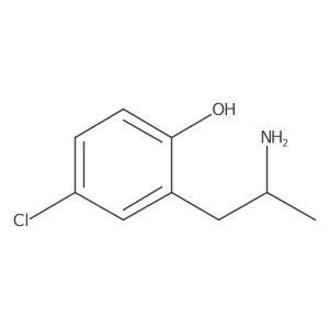 2-[(2S)-2-aminopropyl]-4-chlorophenol结构式