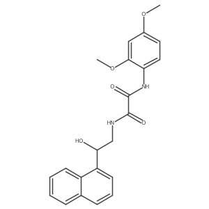 N'-(2,4-dimethoxyphenyl)-N-[2-hydroxy-2-(naphthalen-1-yl)ethyl]ethanediamide结构式
