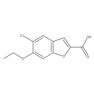 5-Chloro-6-ethoxybenzofuran-2-carboxylicacid Structure