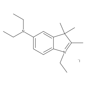 5-(Diethylamino)-1-ethyl-2,3,3-trimethyl-3H-indol-1-ium iodide结构式
