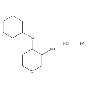 N4-Cyclohexyltetrahydro-2H-pyran-3,4-diamine dihydrochloride Structure