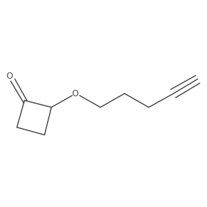Cyclobutanone, 2-(4-pentyn-1-yloxy)- Structure