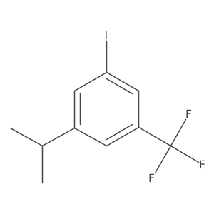 Benzene, 1-iodo-3-(1-methylethyl)-5-(trifluoromethyl)- Structure