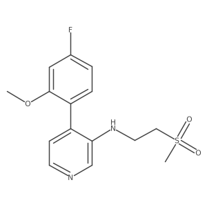 4-(4-fluoro-2-methoxyphenyl)-N-(2-(methylsulfonyl)ethyl)pyridin-3-amine结构式
