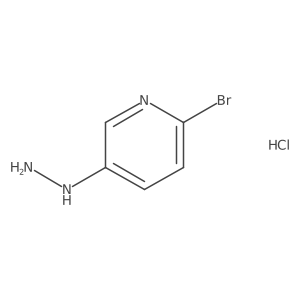 2-Bromo-5-hydrazinylpyridine hydrochloride结构式
