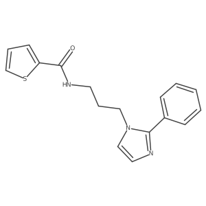 N-(3-(2-phenyl-1H-imidazol-1-yl)propyl)thiophene-2-carboxamide Structure