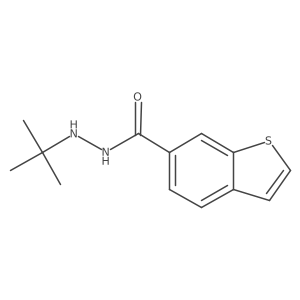 Benzo[b]thiophene-6-carboxylic acid,2-(1,1-dimethylethyl)hydrazide Structure