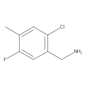 2-Chloro-5-fluoro-4-methylbenzylamine Structure