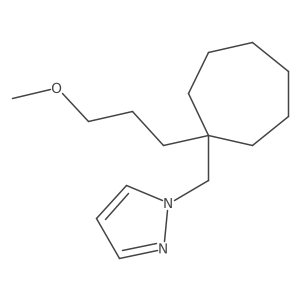 1-[[1-(3-Methoxypropyl)cycloheptyl]methyl]pyrazole Structure