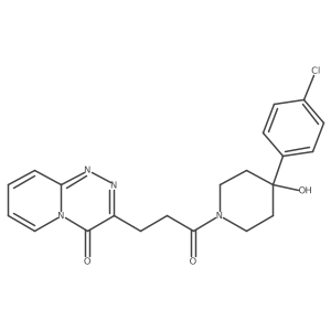 3-(3-(4-(4-chlorophenyl)-4-hydroxypiperidin-1-yl)-3-oxopropyl)-4H-pyrido[2,1-c][1,2,4]triazin-4-one Structure