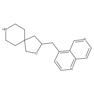 3-((1,6-Naphthyridin-4-yl)methyl)-2-oxa-8-azaspiro[4.5]decane Structure