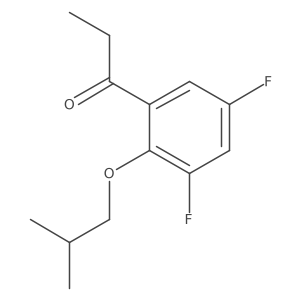1-(3,5-Difluoro-2-isobutoxyphenyl)propan-1-one Structure