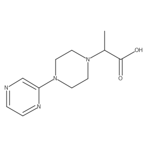 2-[4-(Pyrazin-2-yl)piperazin-1-yl]propanoic acid Structure