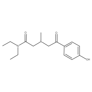 Acetamide, N,N-diethyl-2-[[2-(4-hydroxyphenyl)-2-oxoethyl]methylamino]-结构式