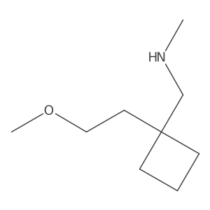 {[1-(2-Methoxyethyl)cyclobutyl]methyl}(methyl)amine Structure