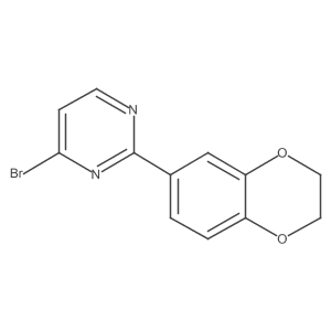 4-Bromo-2-(2,3-dihydro-1,4-benzodioxin-6-yl)pyrimidine结构式