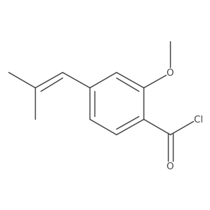 2-Methoxy-4-(2-methyl-1-propenyl)benzoyl chloride Structure