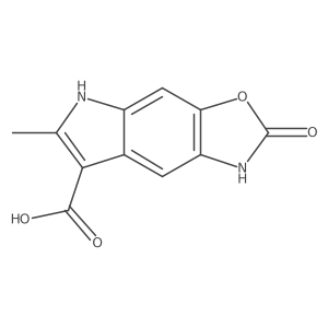 6-Methyl-2-oxo-1,5-dihydropyrrolo[3,2-f][1,3]benzoxazole-7-carboxylic acid结构式