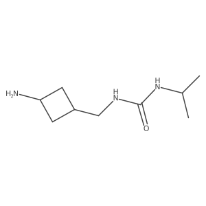 1-[(3-Aminocyclobutyl)methyl]-3-(propan-2-yl)urea结构式