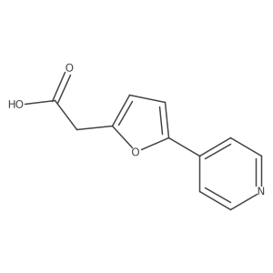 2-[5-(Pyridin-4-YL)furan-2-YL]acetic acid Structure