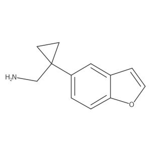 [1-(1-Benzofuran-5-yl)cyclopropyl]methanamine Structure