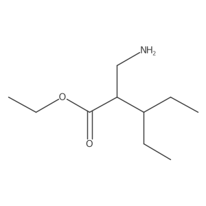 Ethyl 2-(aminomethyl)-3-ethylpentanoate Structure