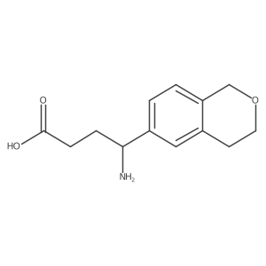 4-amino-4-(3,4-dihydro-1H-2-benzopyran-6-yl)butanoic acid Structure