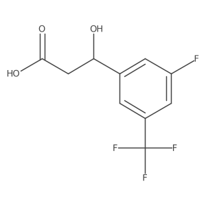 3-[3-Fluoro-5-(trifluoromethyl)phenyl]-3-hydroxypropanoic acid Structure