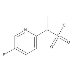 1-(5-Fluoropyridin-2-yl)ethane-1-sulfonyl chloride结构式