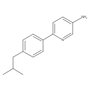 6-[4-(2-Methylpropyl)phenyl]-3-pyridinamine Structure