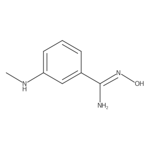 N'-Hydroxy-3-(methylamino)benzene-1-carboximidamide结构式