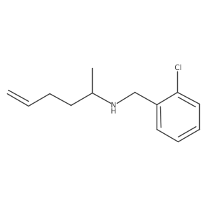 [(2-Chlorophenyl)methyl](hex-5-en-2-yl)amine结构式