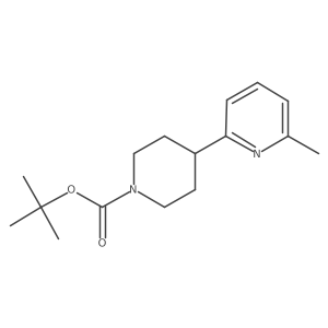 Tert-butyl 4-(6-methylpyridin-2-yl)piperidine-1-carboxylate结构式