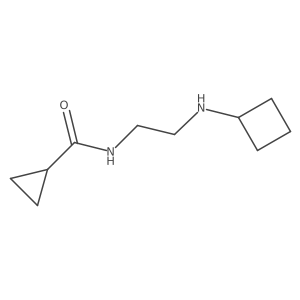 N-[2-(Cyclobutylamino)ethyl]cyclopropanecarboxamide Structure