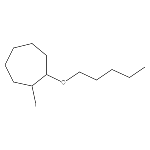 1-Iodo-2-(pentyloxy)cycloheptane Structure